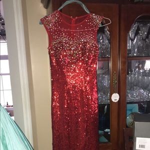 Red prom dress